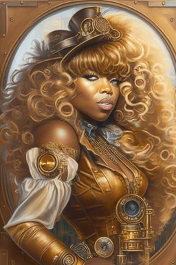 steampunk Tina Turner highly detailed digital painting elegant oil on canvas very attractive beautiful award winning fantastic view crisp quality very cute acrylic art Alphonse Mucha