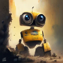 Wall-E , digital art, anime