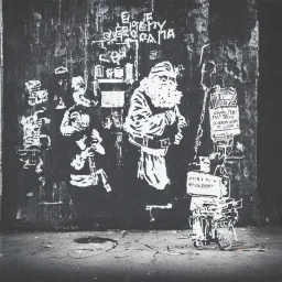 santa, 35mm film, banksy