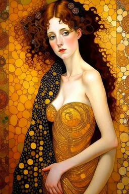 venus godess photo realistic style of klimt