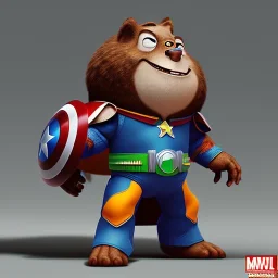 Character cute heros Action figure marvel style Pixar render