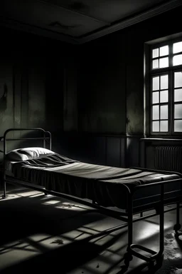 hospital bed dark country