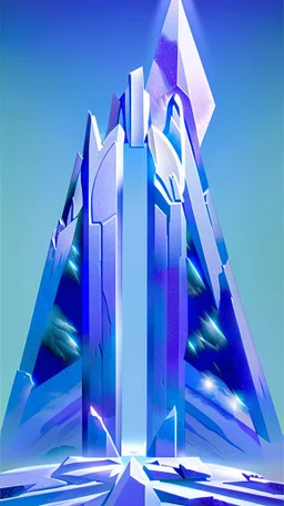 The majestic crystalline monument