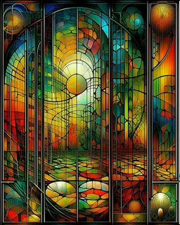 Zdzisław Beksiński . STAINED GLASS