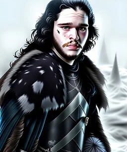 Jon snow toddler, full body, angry, dragon, dramatic lighting, hyper realistic