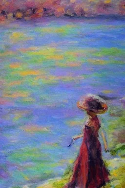 Impressionist painting of wanderlust