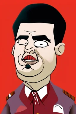 Kim Jong UnSupreme Leader of North Korea cartoon 2d