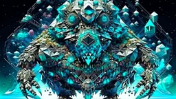 incredible geometry giant aztec crystal galactic monster