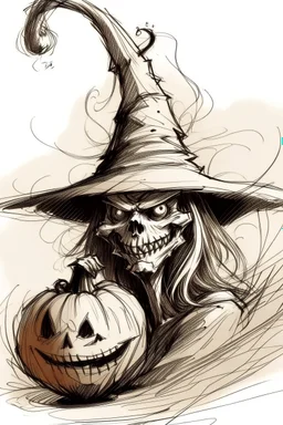 Halloween sketch artistic