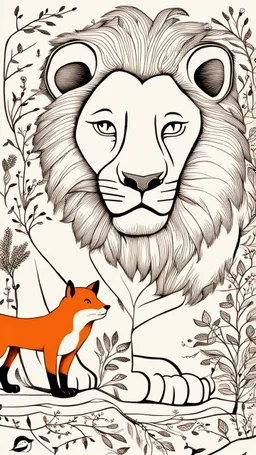 The Lion and a Clever Fox