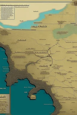 Map of neo Al-Andalus