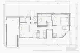 blueprint, small house floor plan, technical, illustration, videogame