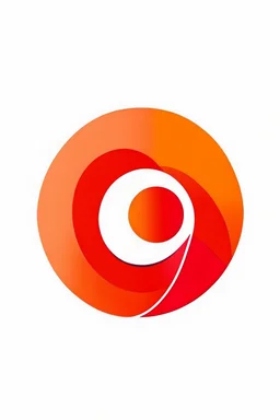 logo for a telecom company , gradient red and orange logo, white backround