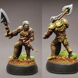 gauntlet warrior miniature with axe