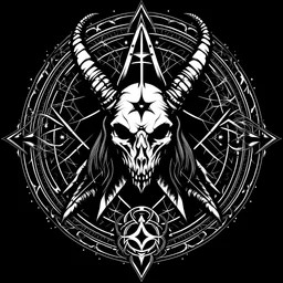 An occult symbol of the evil, Satanist and Nazi