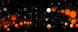 black orange grey bokeh , a normal simple grainy noise grungy empty space or spray texture , a rough abstract retro vibe shine bright light and glow background template color gradient