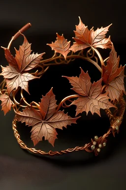 An elven maple leaf tiara