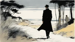 [art by Corto Maltese, hugo pratt] Then it was over: that which you fear, being a soul and unable to speak, ending abruptly, the stiff earth bending a little. And what I took to be birds darting in low shrubs. You who do not remember passage from the other world I tell you I could speak again: whatever returns from oblivion returns to find a voice