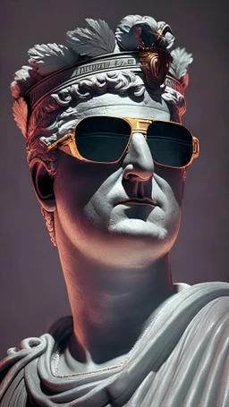 roman emperor with sunglasses