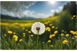 WINDY , summer, harmony, dandelion