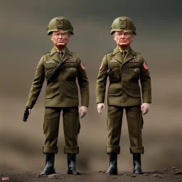 G.I. trump toy doll army soldier, gun ,boots, helmet, Donald trump face