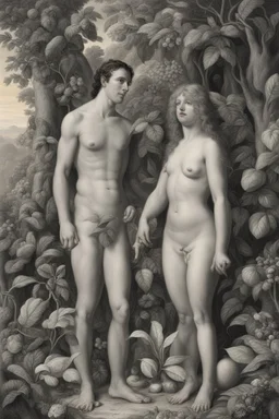 adam and eve in the garden of eden