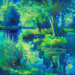 wane of summer impressionism style dark