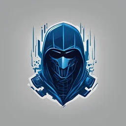 Hackeur logo bleu