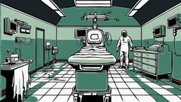 A horror-style operating room