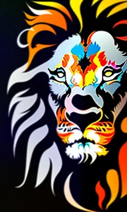 blurryface of a sober lion