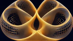 hyperboloid galaxy klein bottle quantum Hypergeometry infinite recursive golden ratio fractal supradimensional tesselation