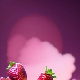 pixar style, volumetric pink sky environment and background, volumetric lighting, dramatic lighting, realistic painting of an strawberry and a beautiful woman eating marmelade, looking happy, detailed digital painting, extreme dense and fine, anime, ornate, colour-washed colors, elegant, small minutiae, tiny features, particulars, centered, smooth, sharp focus, renderman gofur render, 8k, uhd, detailed eyes, realistic shaded volumetric lighting, caustics, backlight