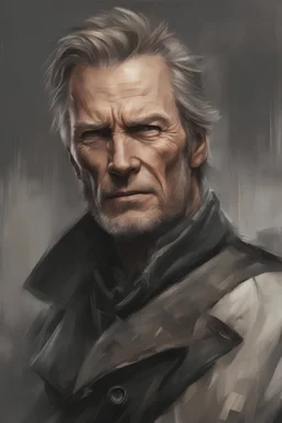 Very Old man Clint Eastwood Nikolaj Coster-Waldau Stocholm city oil paiting by artgerm display style style dream, symptom, image artgerm display style punk anarchists