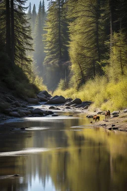 This is amazing! I love how the light glints off everything, giving stark contrast to the shadows. There must be some deer or elk up ahead since the horse has his ears perked forward and with an intent gaze of interest. The young lady looks like she is enjoying herself alone with her friend while plodding downstream through the lazy creek. Thank you for sharing. Beautiful artwork!(1842-1903) With her weathered boots and a heart filled with wanderlust, Isabella "Wildflower" roamed the untamed fr