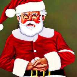 art by thomas kincaid, Kenny Rogers, Colonel Sanders as Santa