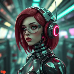 a retro-futuristic feminine android, space age, dystopia, stylised, digital art, 3d render