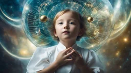 telepathy, young child, chrysalids, delight, empathy, harmony, ecstasy, award-winning photograph, beautiful composition, science-fiction, beautiful