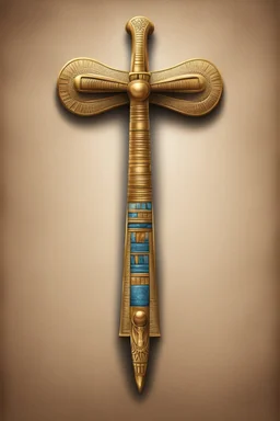 egyptian realistic ankh illustration