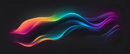 different colors on black color gradient background blurred neon color flow, grainy texture effect futuristic fridge design