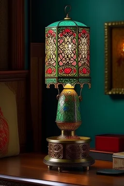 table lamp inspired by kebaya nyonya, modern design,