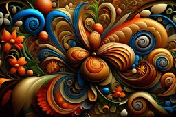fractal flowers, Fantasy Flowers and Adorable Happy Flower, Catherine Abel style, digital painting, elegant, soft diffused, light fantasy, oil on canvas, beautiful, high detail, ultra detailed, crisp quality, colourful, Jacek Yerka, acrylic art, Gediminas Pranckevicius. art deco. Paisley Brown. polished. Art Deco by Catherine Abel, Yayoi Kusama