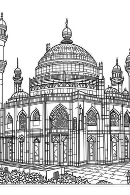 coloring page,mosqué aqsa