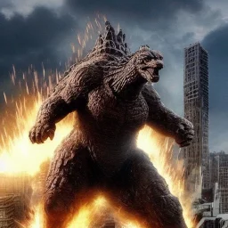 hybrid between godzilla and iron man