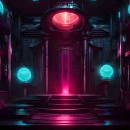 cyberpunk summoning chamber