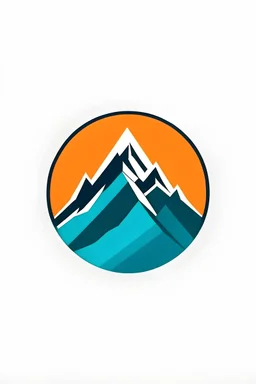The logo consists of educational and combined with mountains in a simple way and attractive colors