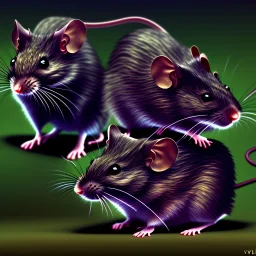 All Black Field mouse, cartoon, high definition, ultra 8 k,