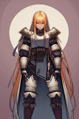 Wagnard Record of Lodoss War, oldschool, insane, ghost in the shell art style, in the art style of Record of Lodoss War, Dark Paladin, standing in front of a sea of red, large moon in the background, Female, light armor, dark ginger long hair, orange eyes