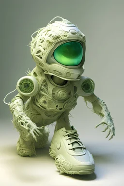 3d alien gizmo shaped Nike sneaker design by Ellen jewett