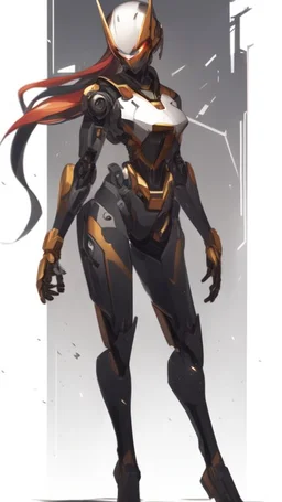 a beautiful robot gold. gun arm