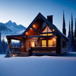 Alaska log cabin